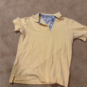 Tommy Hilfiger Yellow Polo with Blue Details